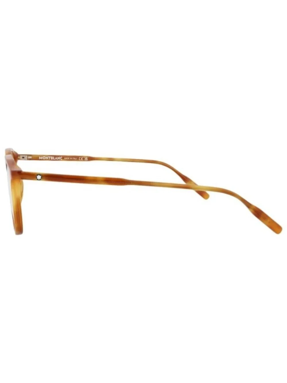 New Montblanc Mens Square/Rectangle Havana Havana Transparent Fashion Designer E
